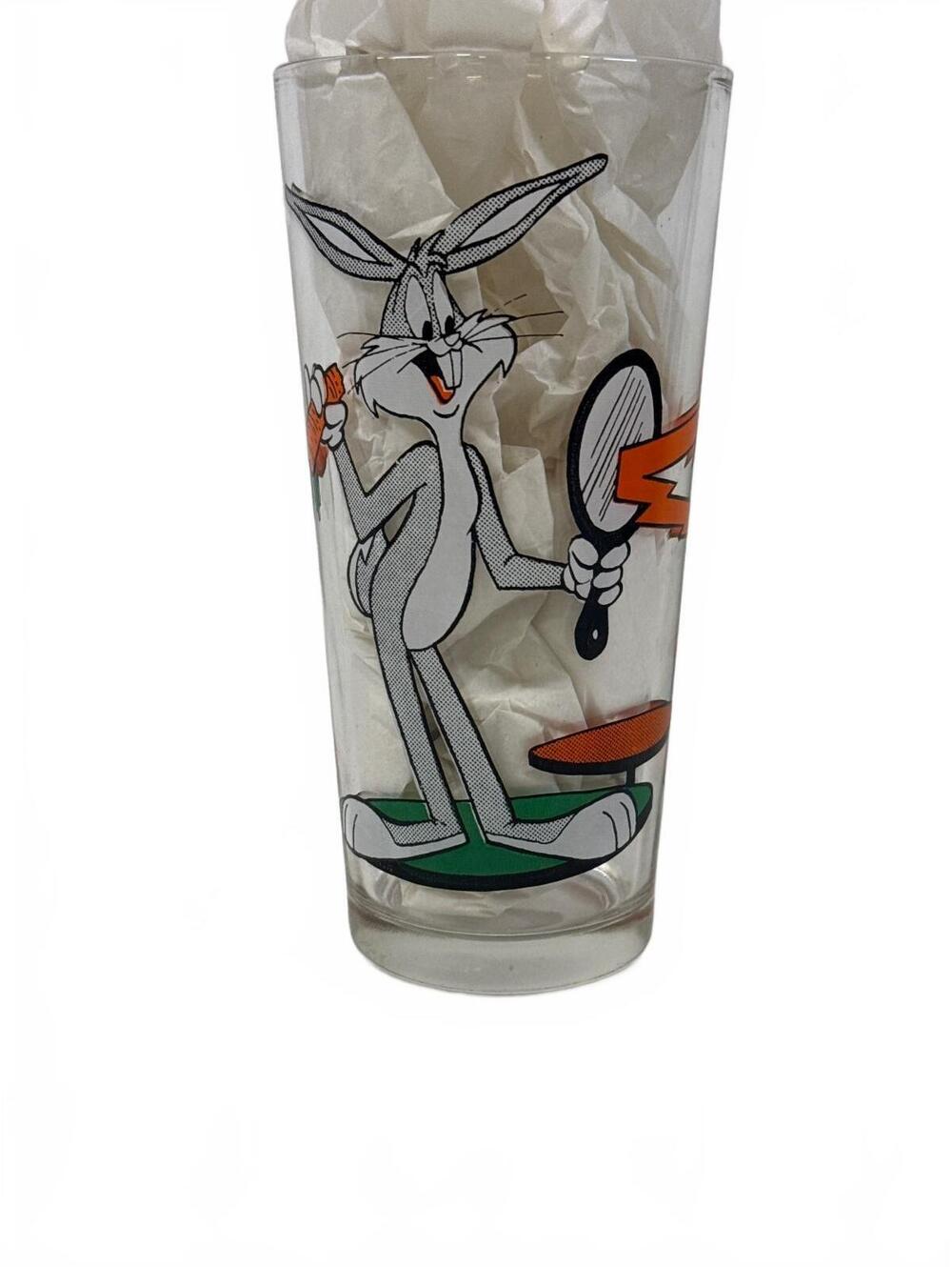 1976 Pepsi Collector Series Warner Bros Looney Tunes Glass 6.5” Bugs Bunny